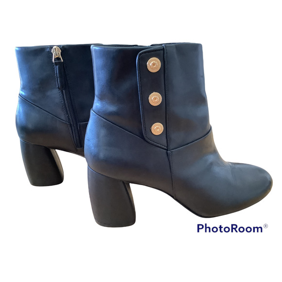 Nine West Shoes - NINE WEST “KIRTLEY” BLACK LEATHER BOOTIE 8M